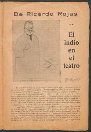 El indio en el teatro