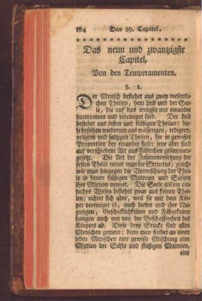 Das neun und zwantzigste Capitel, Von den Temperamenten