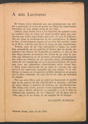 A mis Lectores