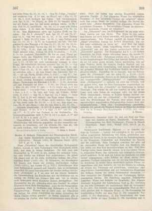 387-388 [Rezension] Rothe, Richard, Uebersicht der Theologischen Ethik