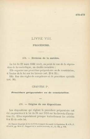 Livre VIII. Procédure
