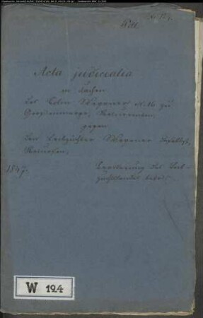 Wegener, Kolon Nr. 16 zu Großenmarpe gegen Leibzüchter Wegener - Beackerung des Leibzuchtslandes