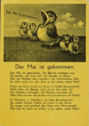 Der Mai ist gekommen.