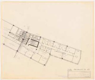 Geschäftshaus (Deutscher Lloyd), Kassel: Teil-Grundriss 1.OG 1:100