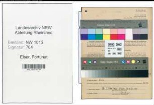 Entnazifizierung Fortunat Elser , geb. 09.08.1909 (Metzger)
