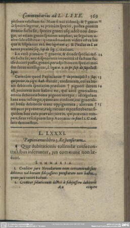 L. LXXXI. Papinianus libro 3. Responsorum
