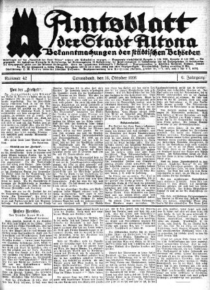 Nummer 42 : Sonnabend, den 16. Oktober 1926