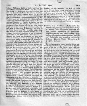 Leipzig, bey Jacobäer: Authentische Geschichte des französischen Revolutionskriegs in Italien, mit besonderer Hinsicht auf den Antheil Toskana’s an demselben. Mit Dokumenten und Aktenstücken, nebst einigen allgemeinen Bemerkungen und einer Uebersicht der neuesten Geschichte Italiens. Zweyter Theil. VI und 214 S. 8. 1800.