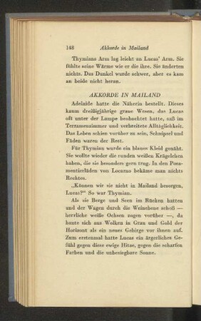 Akkorde in Mailand