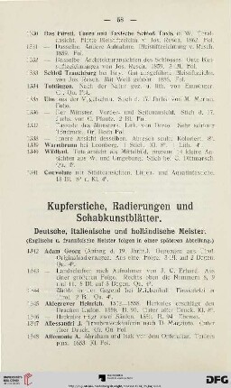 Deutsche, italienische und holländische Meister (Nr. 1342-2216)