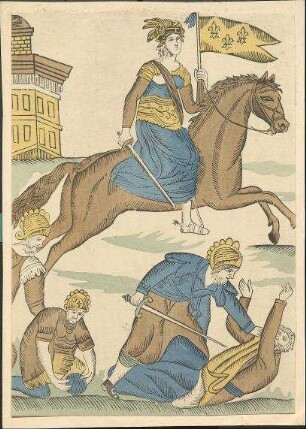 Jeanne d'Arc in der Schlacht