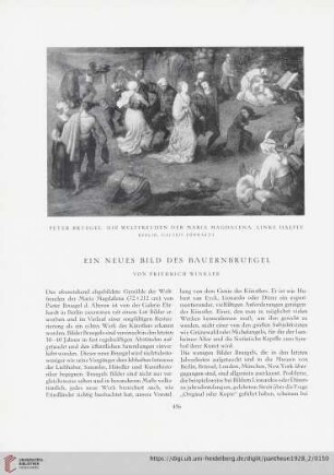 Ein neues Bild des Bauernbruegel