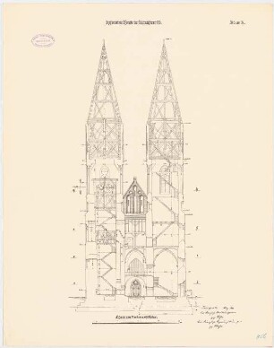 Reformierte Kirche, Frankfurt/Oder: Querschnitt 1:125
