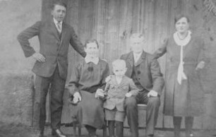 Erinnerungsblatt an Theodor Meyer und Familie, Mitglied des Bundes schaffender Landwirte aus Hilmersdorf/Erzgebirge mit Aufnahmen au den 1920er Jahren : Erinnerungsblatt an Theodor Meyer und Familie, Mitglied des Bundes schaffender Landwirte aus Hilmersdorf/Erzgebirge