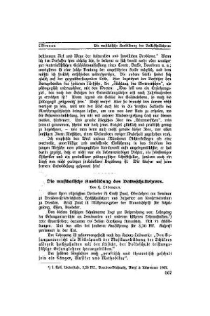 Die pädagogische Ausbildung des Volksschullehrers