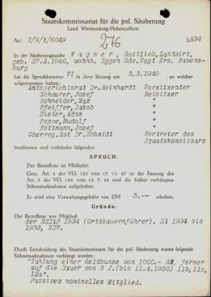Wagner, Gottlieb
