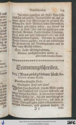 Erinnerungsschreiben.