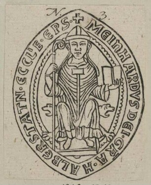 Bildnis des Meinhard von Kranichfeld, Bischof von Halberstadt