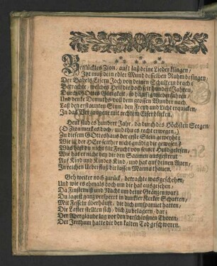 [Die Güte Gottes, so er seiner Evangelischen Kirche erwiesen, ...]