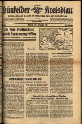 Ausgabe vom Montag, den 07. Dezember 1942.