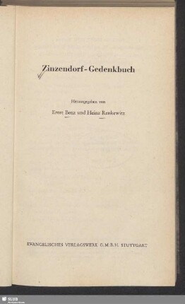 Zinzendorf-Gedenkbuch