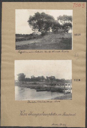 Deutsche Notbrücke über den Narew