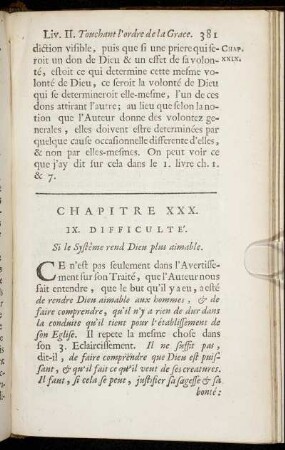 Chapitre XXX. IX. Difficulte. Si le Systême rend Dieu plus aimable.