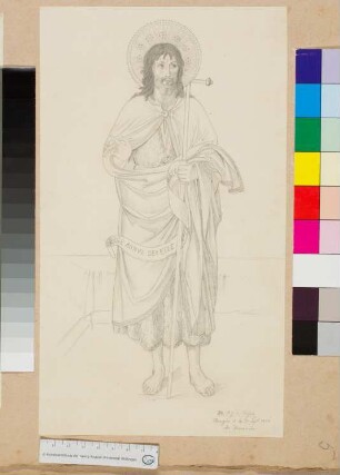 Johannes der Täufer nach dem Altargemäldes von Fra Angelico für San Domenico Perugia