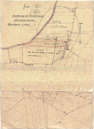 Gsaenger, Gustav; Moosburg - Oberes Gereuth (Bayern); Siedlung - Erweiterung der Erschließung (Lageplan)
