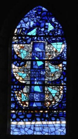 Frankreich. Haute Normandie. Seine Maritime. Varengeville. Kirchenfenster von Georges Braque