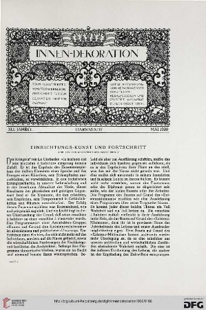 41: Einrichtungs-Kunst und Fortschritt : Arbeiten von Architekt Hans Buser - Brugg