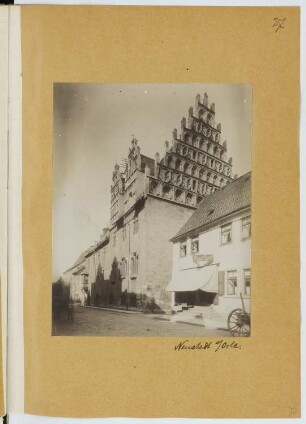 Rathaus, Neustadt/Orla: Ansicht (aus: Skizzen- und Fotoalbum 24)