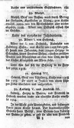 Kaiser des vierzehnten Jahrhunderts