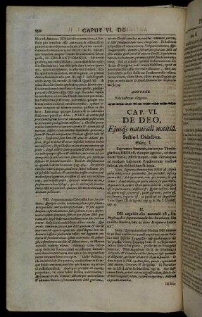 Caput VI. De Deo, Ejusq naturali notitia.