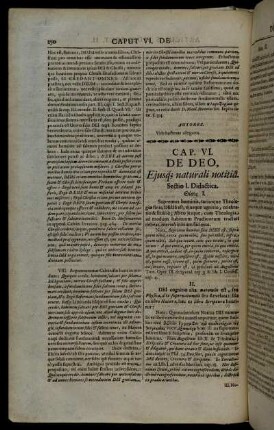 Caput VI. De Deo, Ejusq naturali notitia.