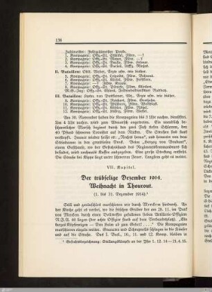 VII. Der trübselige Dezember 1914. Weihnacht in Thourout