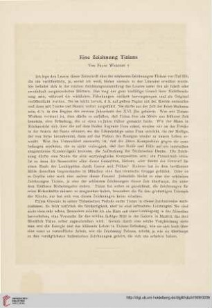 3: Eine Zeichnung Tizians