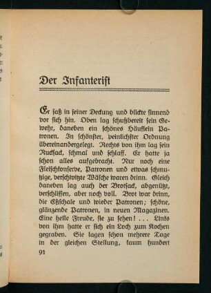 91-103, Der Infanterist