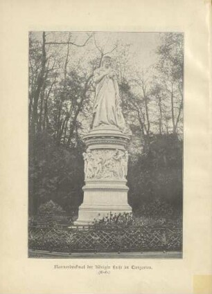 Marmordenkmal Friedrich Wilhelms III. im Tiergarten. (Drake.)
