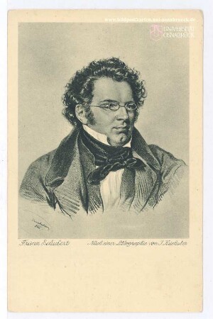 Franz Schubert - Nach einer Photographie von J. Kriehuber