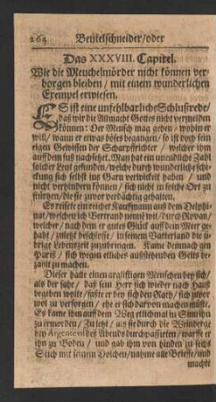 Das XXXVIII. Capitel.