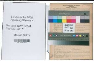 Entnazifizierung Selma Mester , geb. 11.06.1897 ()