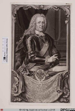 Bildnis Friedrich Heinrich Seckendorf von (-Gudent) (1719 Reichsgraf)