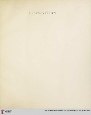Bildstickereien (Nr. 271-294)