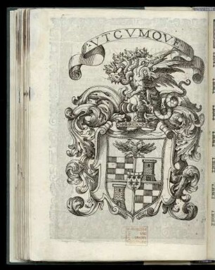Wappen mit Inschrift VTCVMQVE