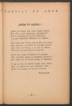 ¿Eres tú aquél?