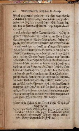 Fürnembste Fehler so im Druck dieses Eingangs eingeschlichen.