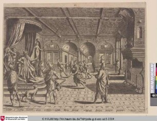 [König Nebukadnezar II. empfängt Daniel; King Nebukadnessar Receiving Daniel]