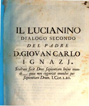 Il Lucianino : dialogo secondo