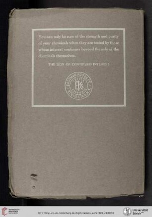 Eastman Kodak Co. [Chemicals, back cover verso]